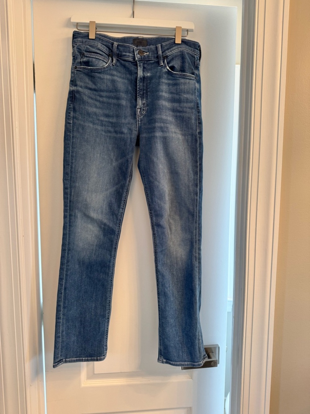 MOTHER Slim Straight Men's Jeans in Faded Blue